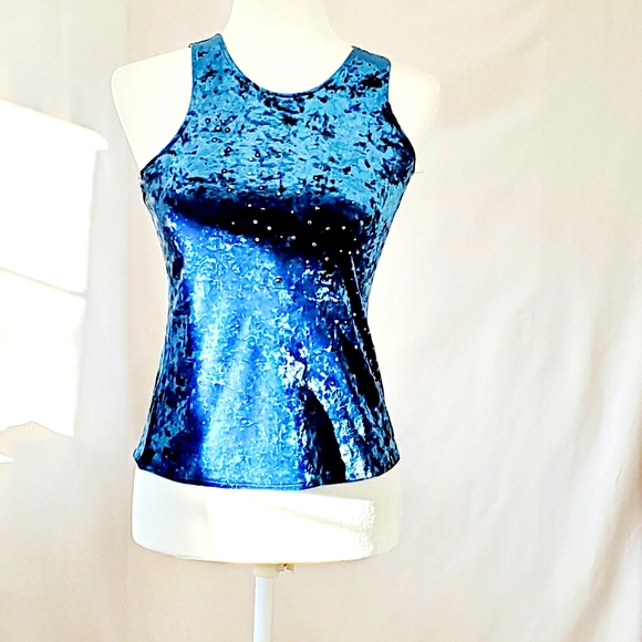 Blue Moda International Womens Tank Top - Picture 1 of 2